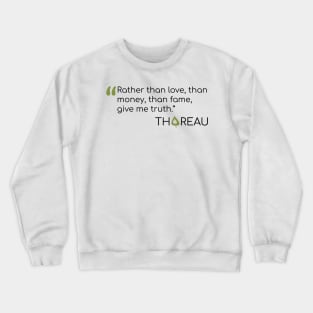 Thoreau Quote Crewneck Sweatshirt